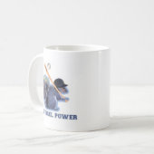 NYC Baseball Squirrel Power Kaffeetasse (Vorderseite Links)