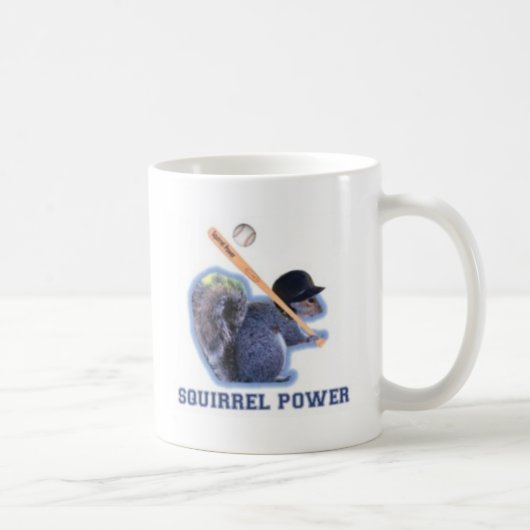 NYC Baseball Squirrel Power Kaffeetasse (Rechts)