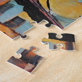 NYC bei Sunset Abstrakt Puzzle (Seite)