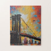 NYC bei Sunset Abstrakt Puzzle (Vertikal)