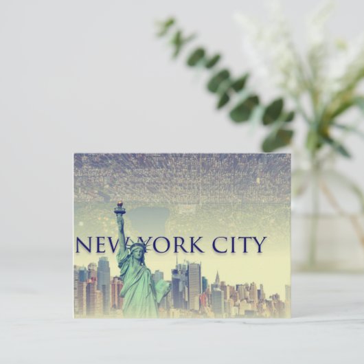 NYC-Bereich Postkarte (Stehend Vorderseite)