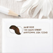 NYC Black and White Cookie Cookies Adressetiketten (Insitu)