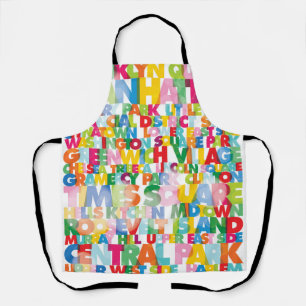 NYC Boroughs All-over Print Schürze