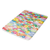 NYC Boroughs Bath Mat Badematte (Schrägansicht)