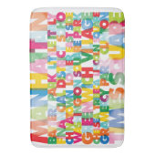 NYC Boroughs Bath Mat Badematte (Vorderseite Vertikal)