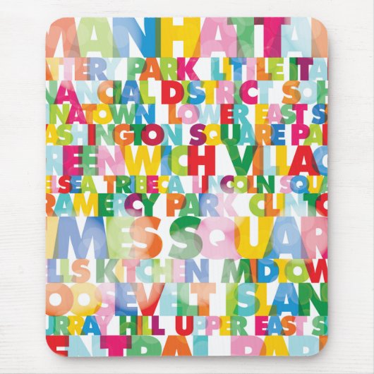NYC Boroughs Mousepad (Vorne)