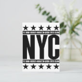 NYC Boroughs Postkarte (Stehend Vorderseite)