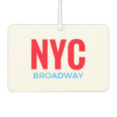 NYC Broadway Autolufterfrischer (Vorderseite)