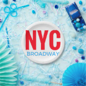 NYC Broadway Pappteller (Party)