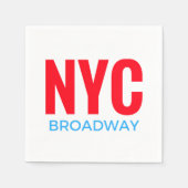 NYC Broadway Serviette (Vorderseite)