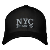 NYC Brooklyn Bestickte Baseballkappe (Vorderseite)