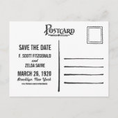 NYC Brooklyn Bridge | Save the Date Postkarte (Rückseite)