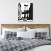 Nyc Brooklyn Bridge Yellow Taxi New York City Leinwanddruck (Insitu (Schlafzimmer))