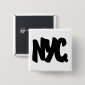 NYC Buchstaben Button (Vorne & Hinten)