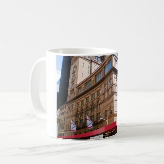 NYC Carnegie Hall Kaffeetasse (Vorderseite Links)