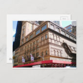 NYC Carnegie Hall Postkarte (Vorne/Hinten)