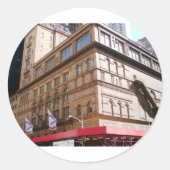 NYC Carnegie Hall Runder Aufkleber (Vorderseite)