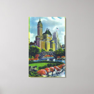 NYC Central Park-Ansicht 5. Allee-Hotels Leinwanddruck