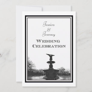 NYC Central Park Bethesda Ft DIY Etch Wedding Einladung