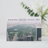 NYC Central Park Foto - 3x5 Save the Date (Stehend Vorderseite)