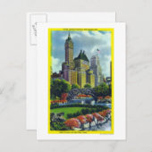 NYC Central Park View 5. Ave Hotels Postkarte (Vorne/Hinten)