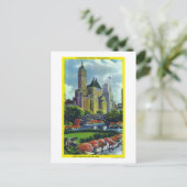 NYC Central Park View 5. Ave Hotels Postkarte (Stehend Vorderseite)