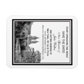 NYC Centrl Pk Lake San Remo Etchd Save the Date Magnet (Horizontal)