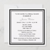 NYC Centro Pk Lake San Remo Etchd SQ Brautparty Einladung (Rückseite)