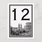 NYC Centro Pk Lake San Remo Etched SQ Tischnummer (Vorderseite)