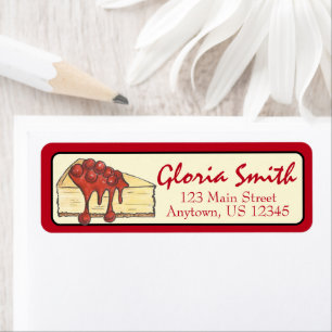 NYC Cherry Cheesecake Slice Dessert Backfood