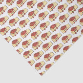 NYC Cherry Cheesecake Slice Dessert Backfood Seidenpapier (Ausschnitt)