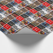 NYC Christmas Collage Geschenkpapier (Ecke)
