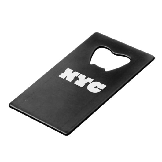 NYC Classic Geldbeutel Flaschenöffner (Rückseite Schrägansicht)