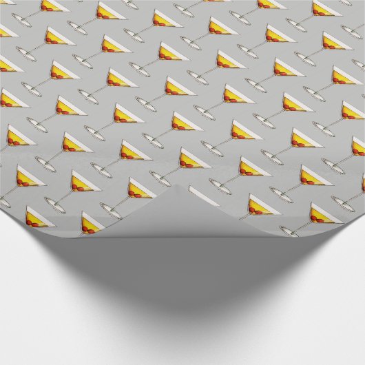 NYC Classic Manhattan Cocktail Mixed Drink Geschenkpapier (Ecke)