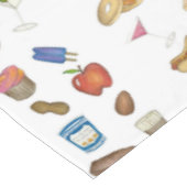 NYC Classic New York City Foods Pretzel Pizza Lox Tischdecke (Schrägansicht)