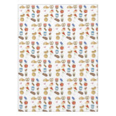 NYC Classic New York City Foods Pretzel Pizza Lox Tischdecke (Vorderseite)