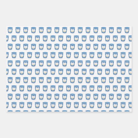 NYC Coffee and Donuts Frühstücksbuffet Doughnut Geschenkpapier Set (Vorderseite 3)