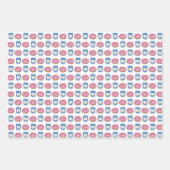 NYC Coffee and Donuts Frühstücksbuffet Doughnut Geschenkpapier Set (Vorderseite)