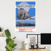 NYC Commodore Vanderbilt Locomotive Poster (Heimbüro)