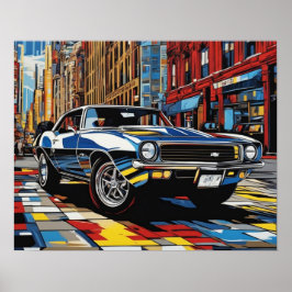 NYC Cool Car Poster