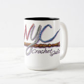 NYC Crochet Guild 15oz Tasse (VorderseiteRechts)