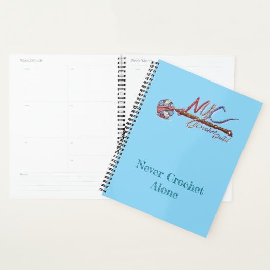 NYC Crochet Guild Blue Planner Planer (Anzeige)