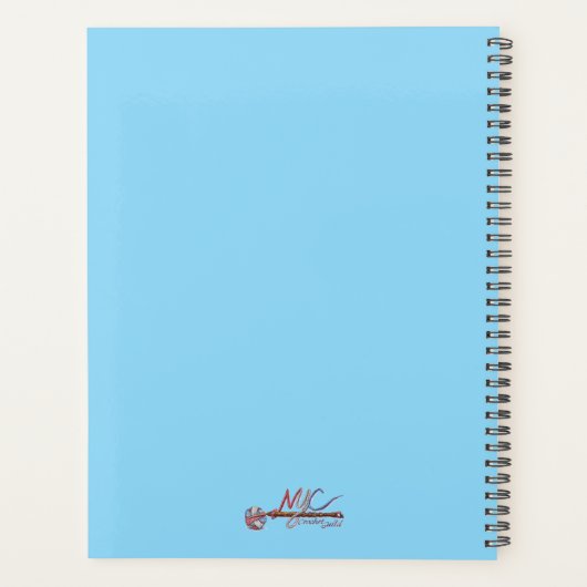 NYC Crochet Guild Blue Planner Planer (Rückseite)