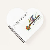 NYC Crochet Guild Heart Notebook Notizblock (Vorderseite)