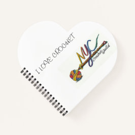 NYC Crochet Guild Heart Notebook Notizblock