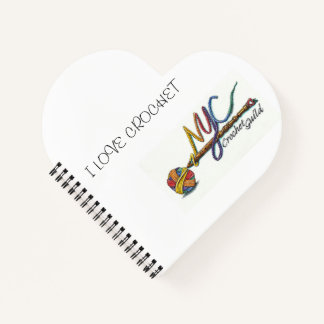 NYC Crochet Guild Heart Notebook Notizblock