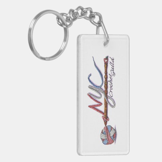 NYC Crochet Guild Schlüsselanhänger (Vorderseite links)