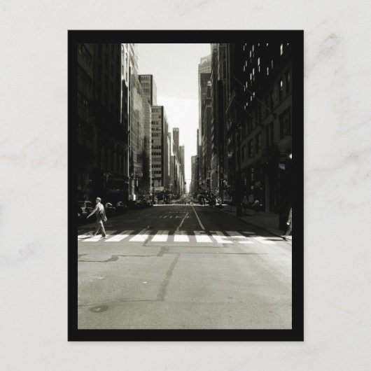 NYC Crosswalk Postkarte (Vorderseite)