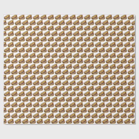 NYC Deli Bagel Creme Käse Kapern Onions Lox Geschenkpapier (Flach)