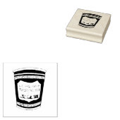 NYC Deli freut sich, Ihnen griechische Kaffee-Cup- Gummistempel (Stempel)